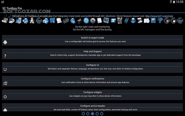 دانلود 3C Toolbox Pro 3.0.3d For Android +6.0 - دانلود مدیریت اندروید برای اندروید - سافت گذر