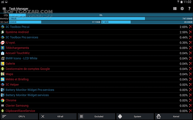 دانلود 3C Toolbox Pro 3.0.3d For Android +6.0 - دانلود مدیریت اندروید برای اندروید - سافت گذر