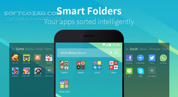 دانلود APUS Launcher 3.10.77 for Android +5.0 - دانلود لانچر اپوس برای اندروید - سافت گذر