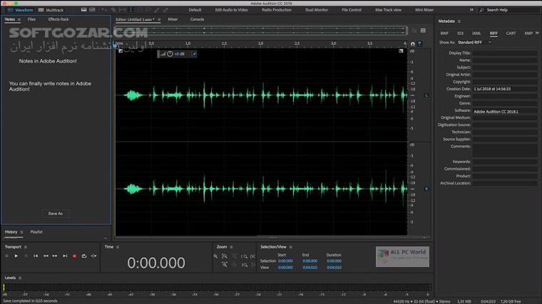 دانلود Adobe Audition 2025 25.2 / 2024 / 2023 / 2022 / 2021 / 2020 / macOS - دانلود ادوب ادیشن - سافت گذر