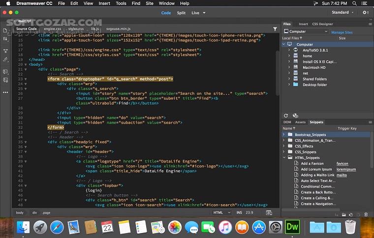 دانلود Adobe Dreamweaver 2021 21.5.0.15662 / 2020 / macOS - دانلود ادوبی دریم ویور - سافت گذر