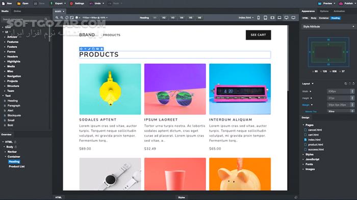 دانلود Bootstrap Studio 6.6.1 (x64) - دانلود بوت استرپ استودیو - سافت گذر