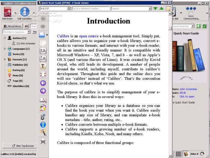 دانلود Calibre 8.4.0 Win/Mac/Linux + Portable - دانلود مدیریت کتاب های دیجیتالی کالیبر - سافت گذر
