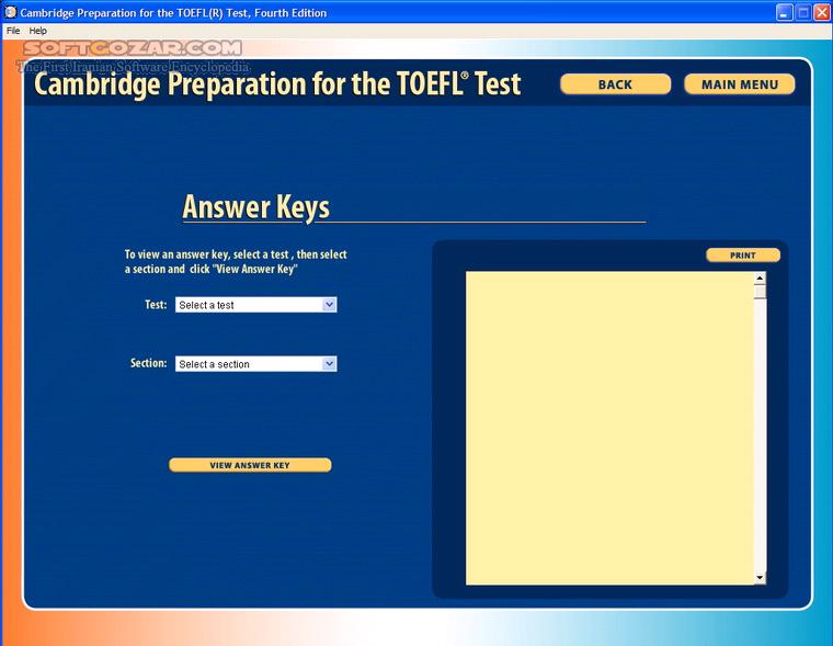 دانلود Cambridge Preparation For The TOEFL Test - 4th Edition - دانلود مجموعه آموزشی دانشگاه کمبریج جهت کسب آمادگی برای شرکت و گذراندن آزمون تافل - سافت گذر