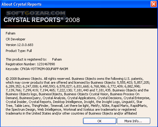 دانلود Crystal Reports Developer 2008 v12 + SP4 - دانلود نرم افزار کریستال ریپورت جهت طراحی آسان گزارش های تعاملی - سافت گذر