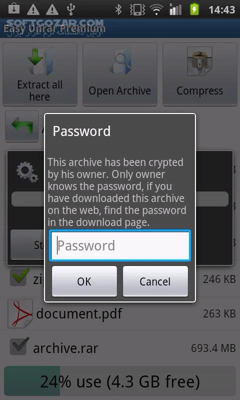 دانلود Easy Unrar Unzip & zip premium 4.1 for Android +2.2 - دانلود فشرده سازی و بازکردن آسان فایلهای فشرده برای اندروید - سافت گذر