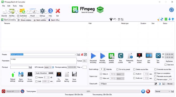 دانلود FFmpeg Batch AV Converter 3.0.6 - دانلود انکودر و مبدل فایل های ویدئویی و صوتی - سافت گذر