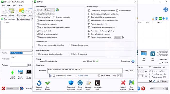 دانلود FFmpeg Batch AV Converter 3.0.6 - دانلود انکودر و مبدل فایل های ویدئویی و صوتی - سافت گذر