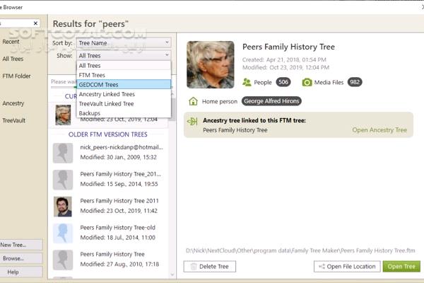 دانلود Family Tree Maker 23.3.0.1570 Windows/ 24.0.1.252 macOS - دانلود فمیلی تری میکر - سافت گذر