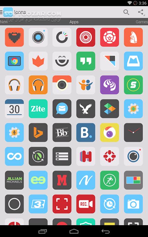 دانلود Flatastico 5.4 for Android +4.0 - دانلود 1300 آیکون برای اندروید - سافت گذر