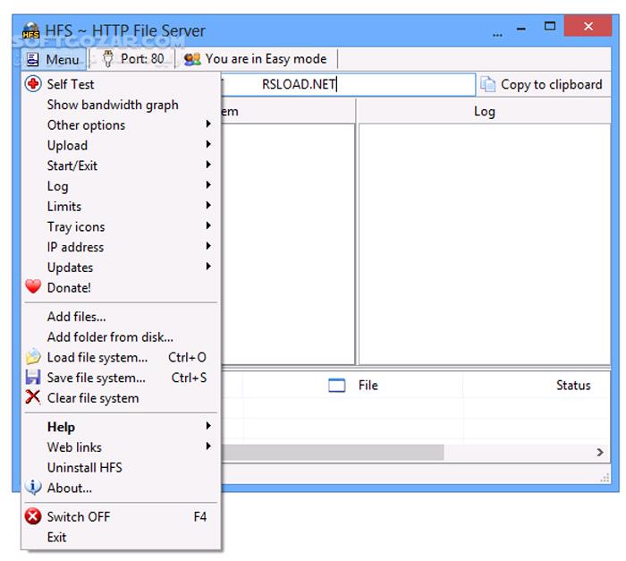 دانلود HFS HTTP File Server (Version 3) 0.54.0 - دانلود سرور و اشتراک گذاری فایل ها در اینترنت - سافت گذر