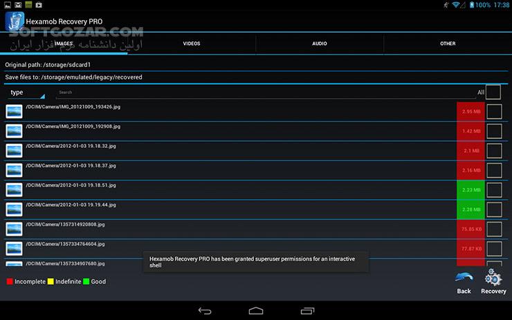دانلود Hexamob Recovery PRO 5.1 for Anroid - دانلود بازیابی اطلاعات برای اندروید - سافت گذر