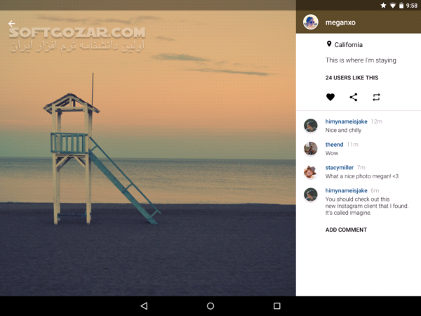 دانلود Imagine for Instagram 4.0.10 for Android +4.1 - دانلود ورود به اینستاگرام با چند اکانت مختلف و به صورت همزمان برای اندروید - سافت گذر