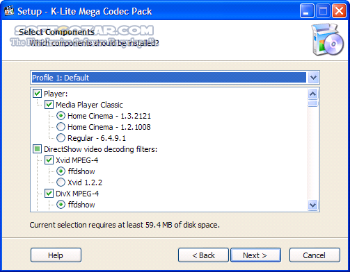 دانلود K-Lite Codec Pack 18.9.0 Mega - دانلود پخش فیلم و صدا کالایت - سافت گذر