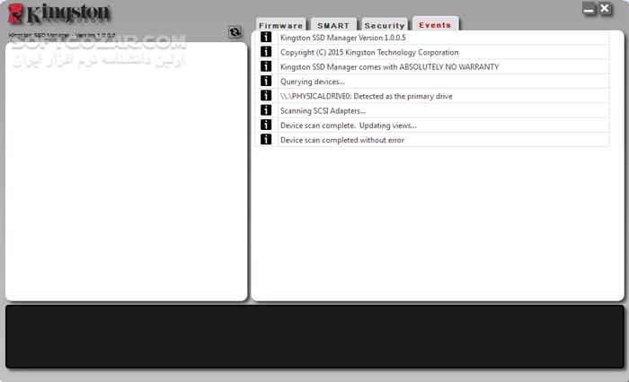دانلود Kingston SSD Manager 1.5.5.3 - دانلود مدیریت درایوهای اس اس دی - سافت گذر