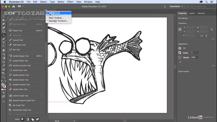 دانلود Lynda - Illustrator CC 2019 New Features - دانلود آموزش ایلوستریتور - سافت گذر