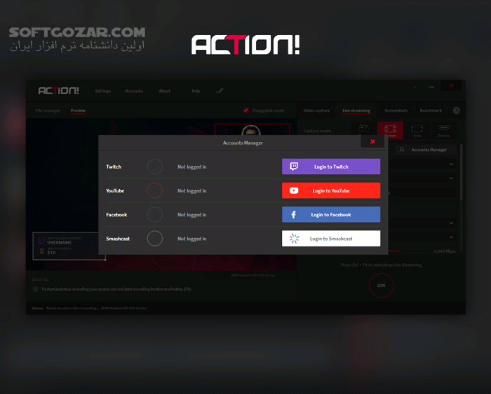 دانلود Mirillis Action! 4.45.0 - دانلود فیلمبرداری از دسکتاپ - سافت گذر