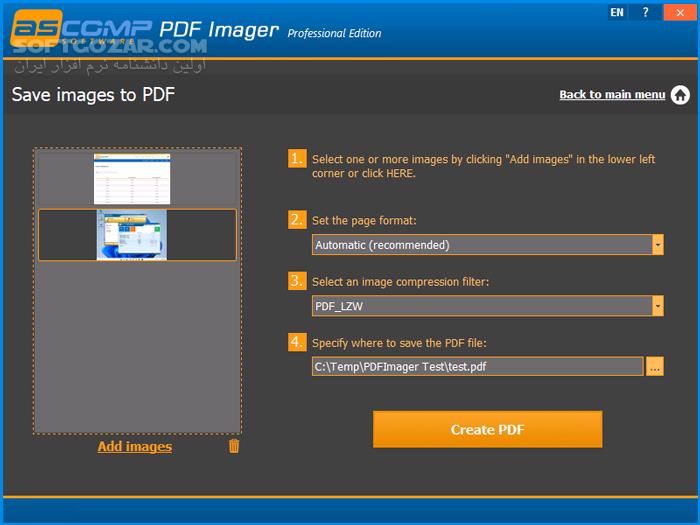 دانلود PDF Imager Professional 2.005 - دانلود تبدیل فرمت فایل های پی دی اف - سافت گذر
