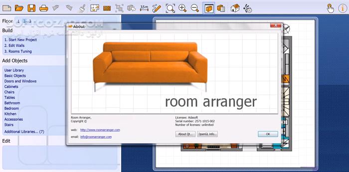 دانلود Room Arranger 9.8.2.644 - دانلود طراحی چیدمان دکوراسیون - سافت گذر