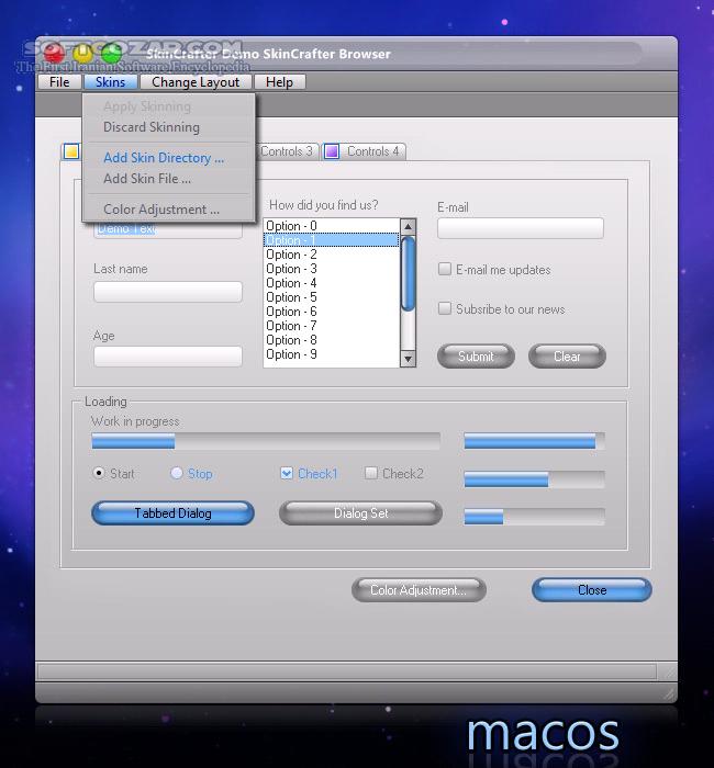 دانلود SkinCrafter for VS 2005-2008-2010 v3.5.0.0 x86/x64 / 3.7.1 for VS 2005-2008 - دانلود بهترین نرم افزار برای تغییر پوسته و رابط کاربری نرم افزار شما (مخصوص برنامه نویسان) - سافت گذر