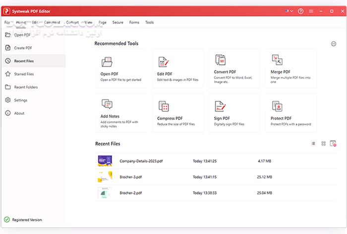 دانلود Systweak PDF Editor 1.0.0.7387 - دانلود ویرایش مستقیم فایل‌های پی‌دی‌اف - سافت گذر