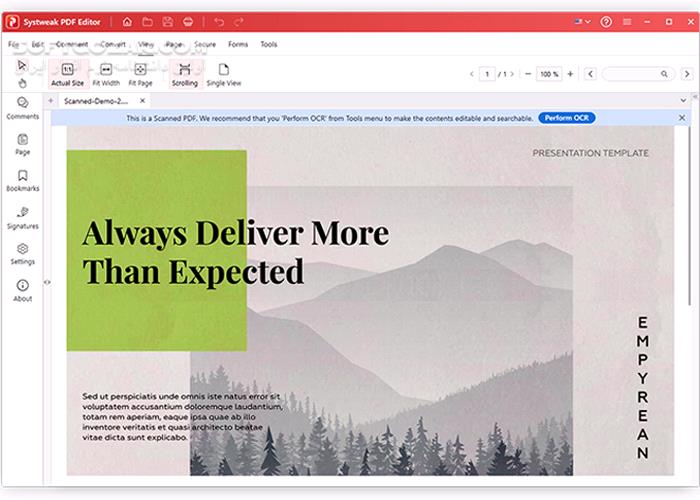 دانلود Systweak PDF Editor 1.0.0.7387 - دانلود ویرایش مستقیم فایل‌های پی‌دی‌اف - سافت گذر