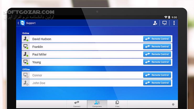دانلود TeamViewer 15.64.689 / QuickSupport 15.62.652 / Host 15.64.698 for Android +5.1 - دانلود تیم ویور برای اندروید برای اندروید - سافت گذر