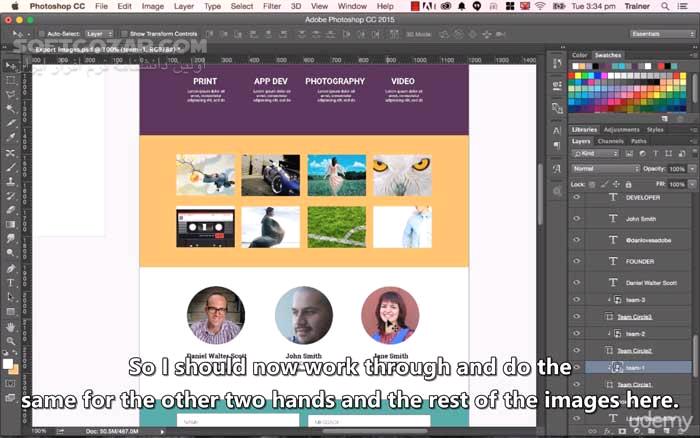 دانلود Adobe Photoshop CC - Web Design, Responsive Design & UI - دانلود آموزش طراحی سایت با فتوشاپ - سافت گذر