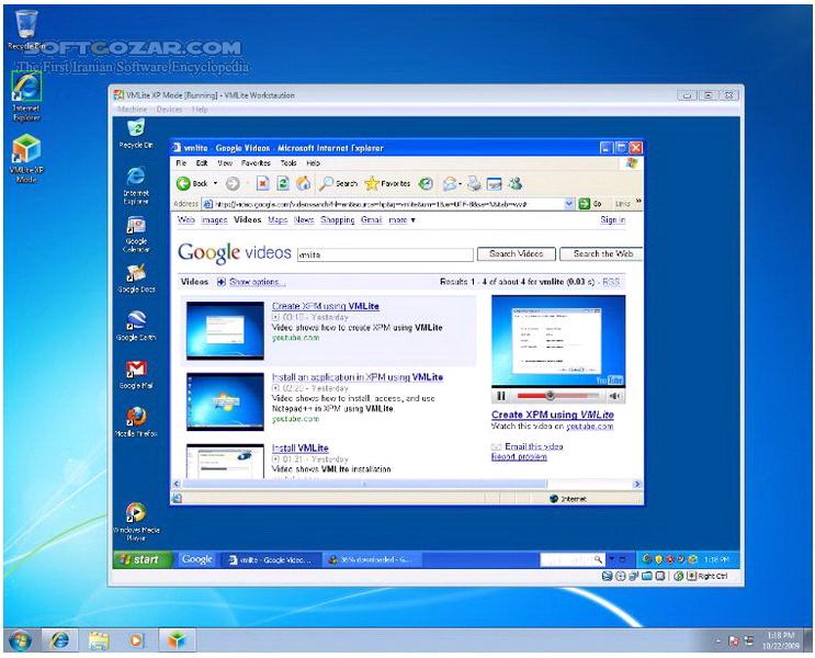 دانلود VMLite Workstation / VMLite XP Mode v3.2.6 - دانلود اجرای 100 درصد نرم افزار تحت ویندوز XP‌ در ویندوز 7 بدون نیاز به امکان Virtualization در CPU - سافت گذر