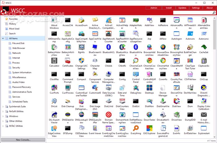 دانلود WSCC - Windows System Control Center 10.0.0.5 Commercial + Portable - دانلود مدیریت و به‌روزرسانی ابزارهای سیستمی - سافت گذر
