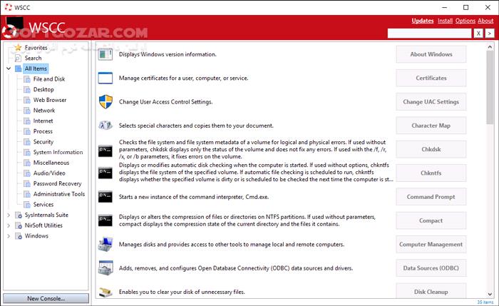 دانلود WSCC - Windows System Control Center 10.0.0.5 Commercial + Portable - دانلود مدیریت و به‌روزرسانی ابزارهای سیستمی - سافت گذر
