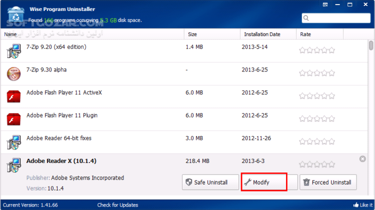 دانلود Wise Program Uninstaller 3.1.9.263 - دانلود حذف کامل نرم افزار ها وایز پروگرام آنیستالر - سافت گذر