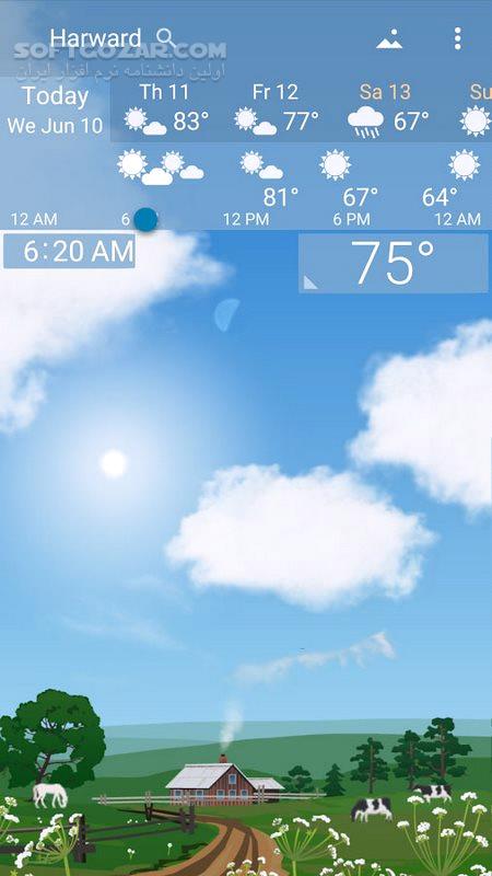 دانلود YoWindow Weather 2.50.22 Final For Android +6.0 - دانلود پیش بینی آب و هوای یو ویندو برای اندروید - سافت گذر
